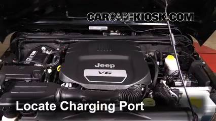 2014 Jeep Wrangler Sport 3.6L V6 Air Conditioner Recharge Freon